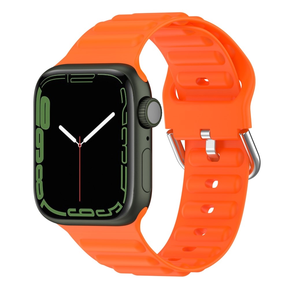 Apple Watch 45mm Series 7 Sportigt armband i silikon, orange