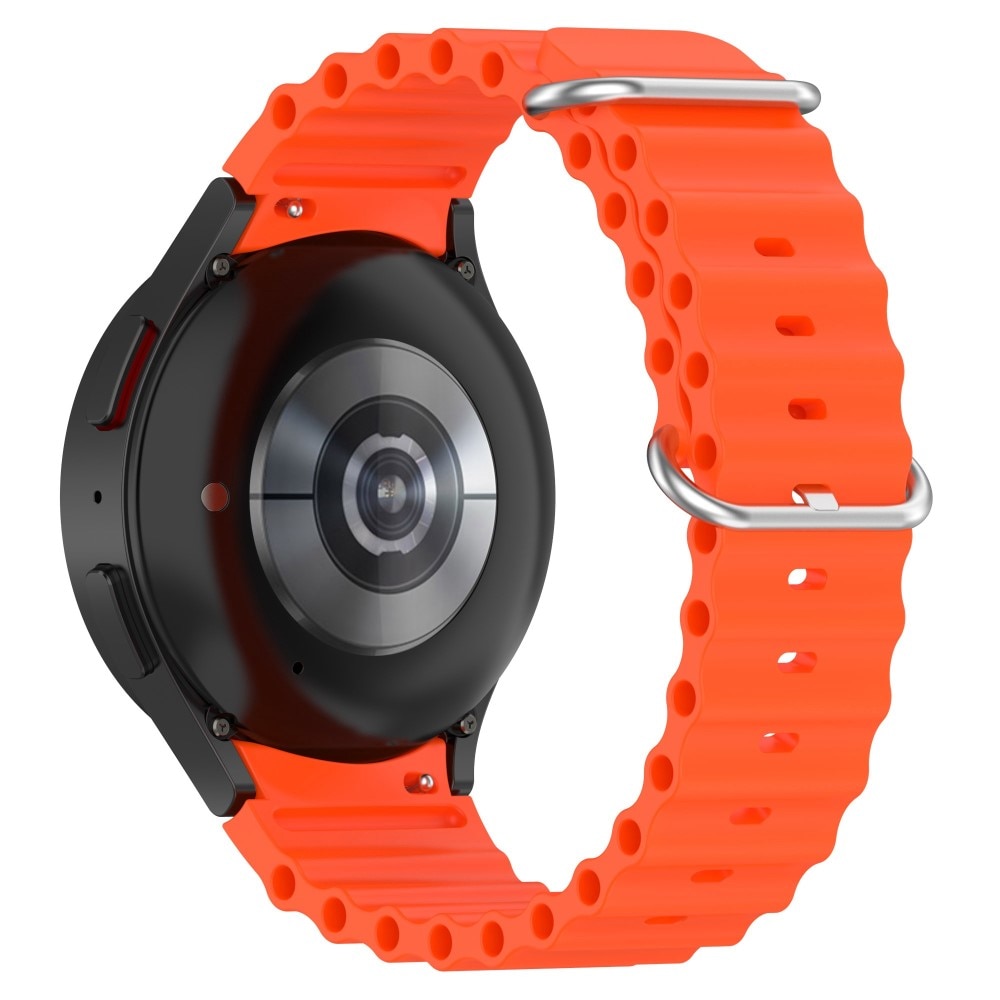Samsung Galaxy Watch 5 44mm Sportigt Full-fit armband i silikon, orange