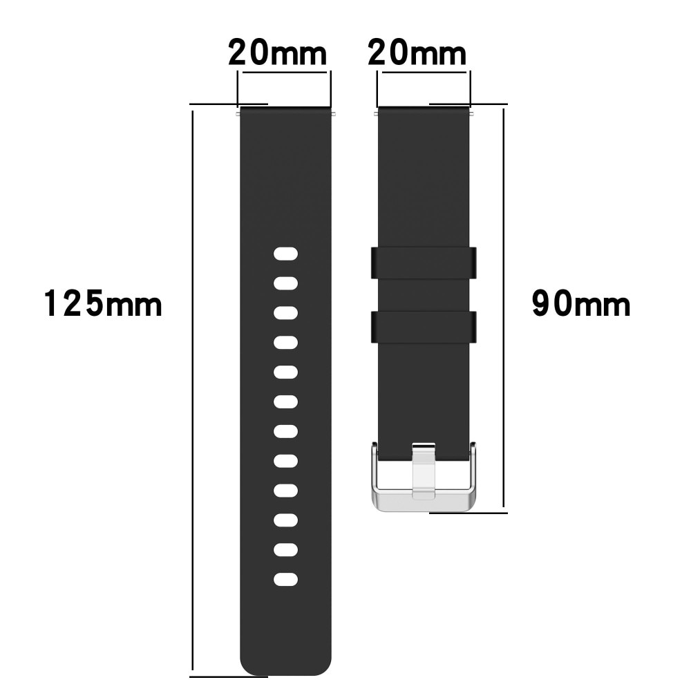 OnePlus Nord Watch Armband i silikon, svart