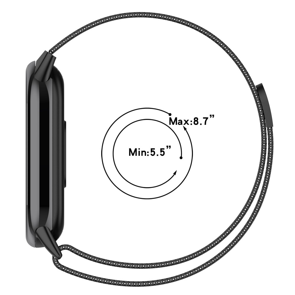 Xiaomi Smart Band 8 Armband Milanese Loop, silver