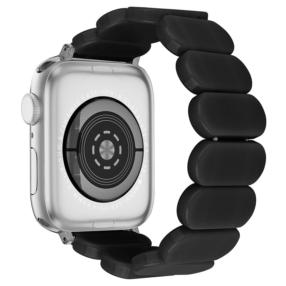 Apple Watch 41mm Series 9 Flexibelt Armband i resin, svart