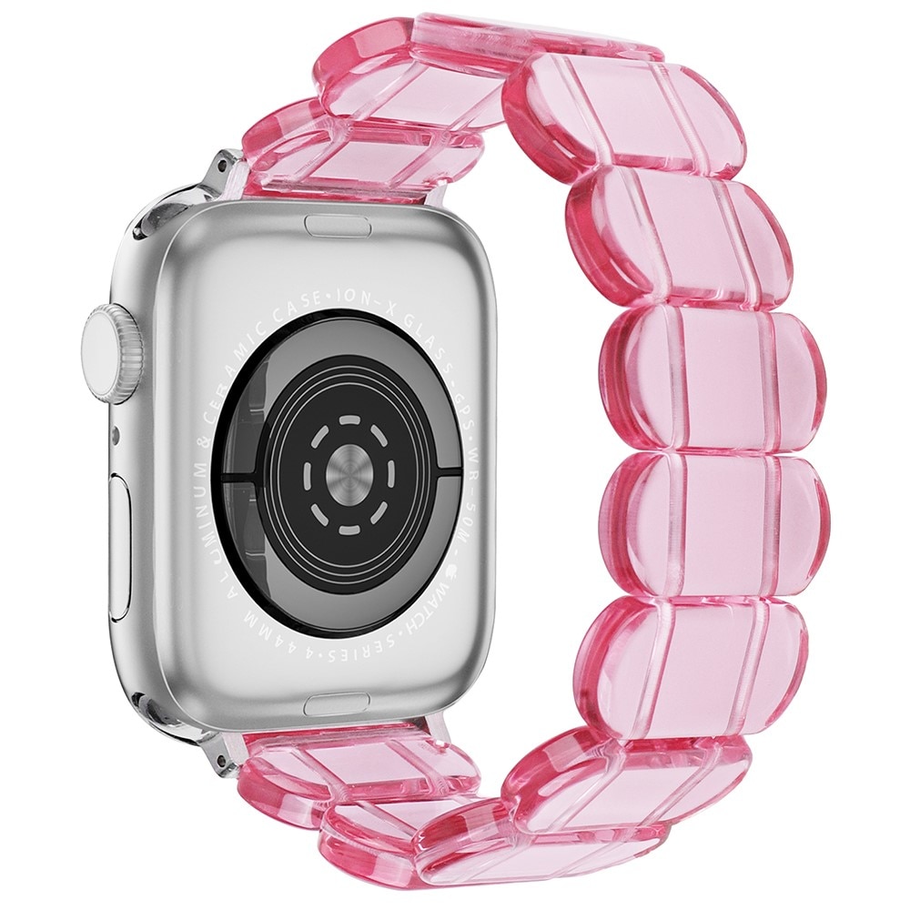 Apple Watch 41mm Series 9 Flexibelt Armband i resin, rosa