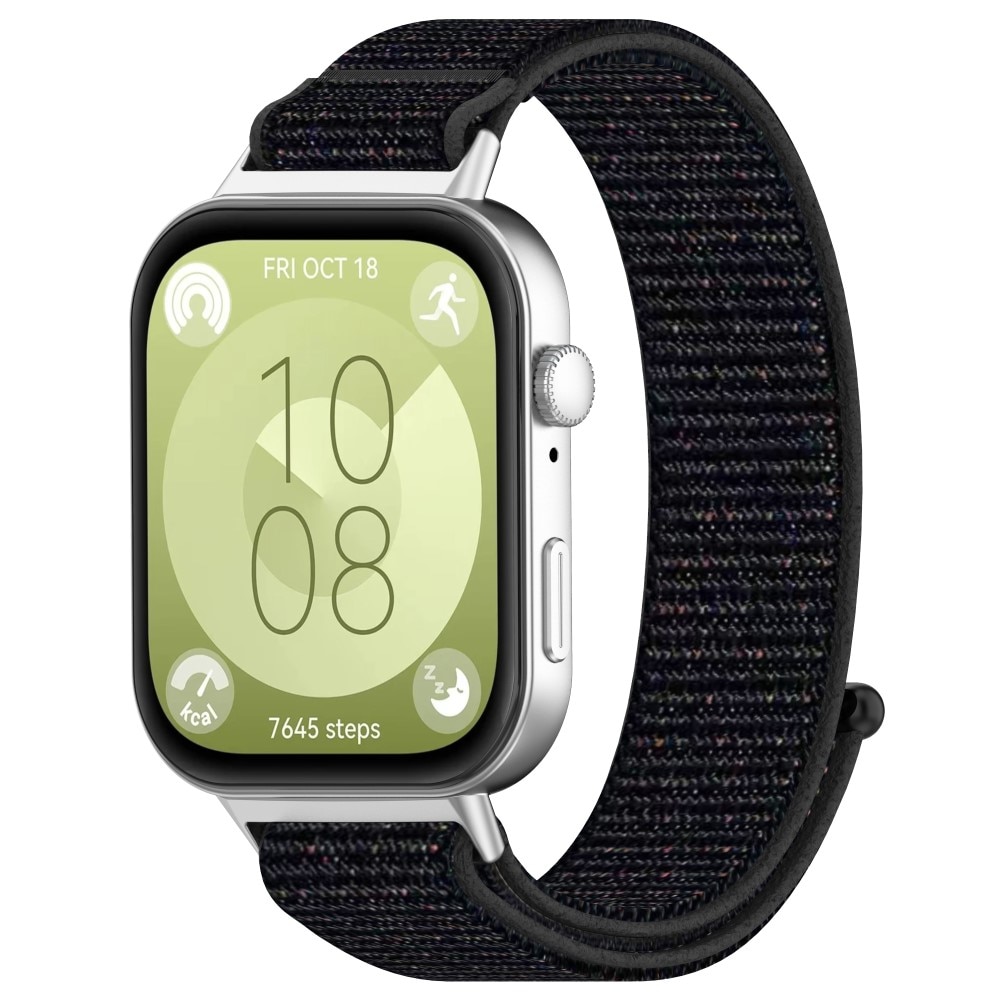Huawei Watch Fit 3 Armband i nylon, svart