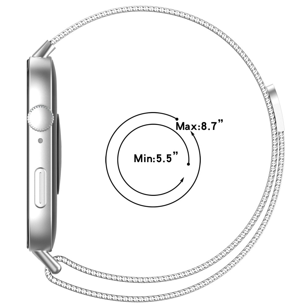 Huawei Watch Fit 3 Armband Milanese Loop, silver