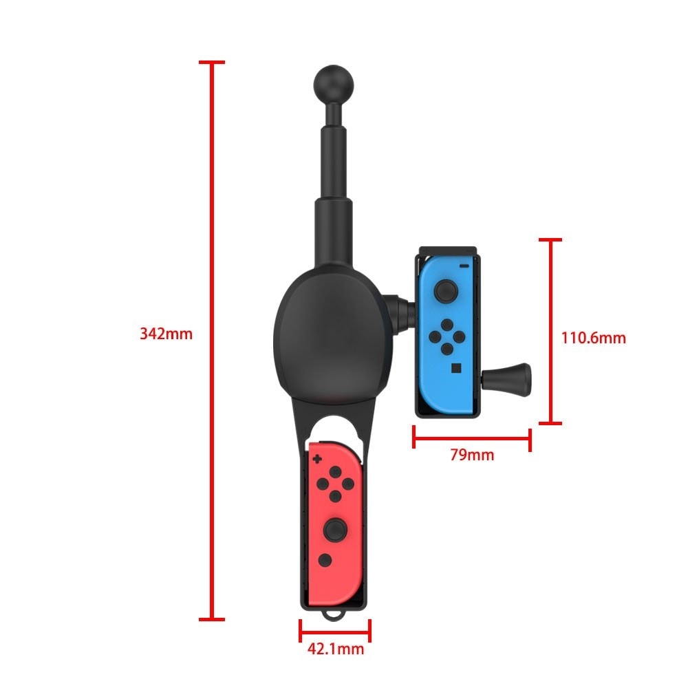 Nintendo Switch Joy-Con Fiskespö, svart