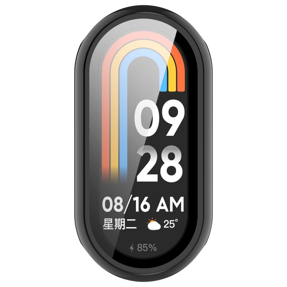 Xiaomi Mi Band 9 Heltäckande skal med inbyggt skärmskydd, svart