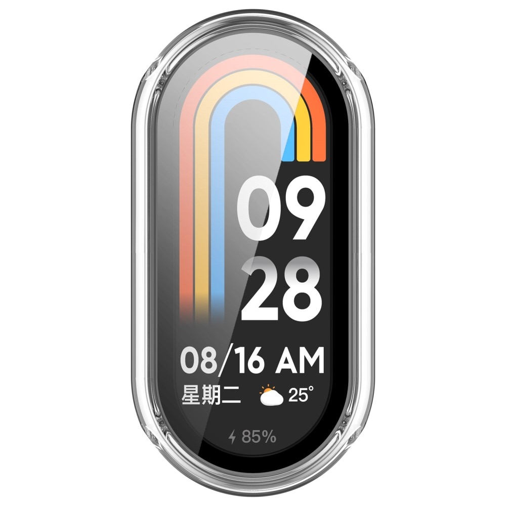 Xiaomi Mi Band 9 Heltäckande skal med inbyggt skärmskydd, transparent