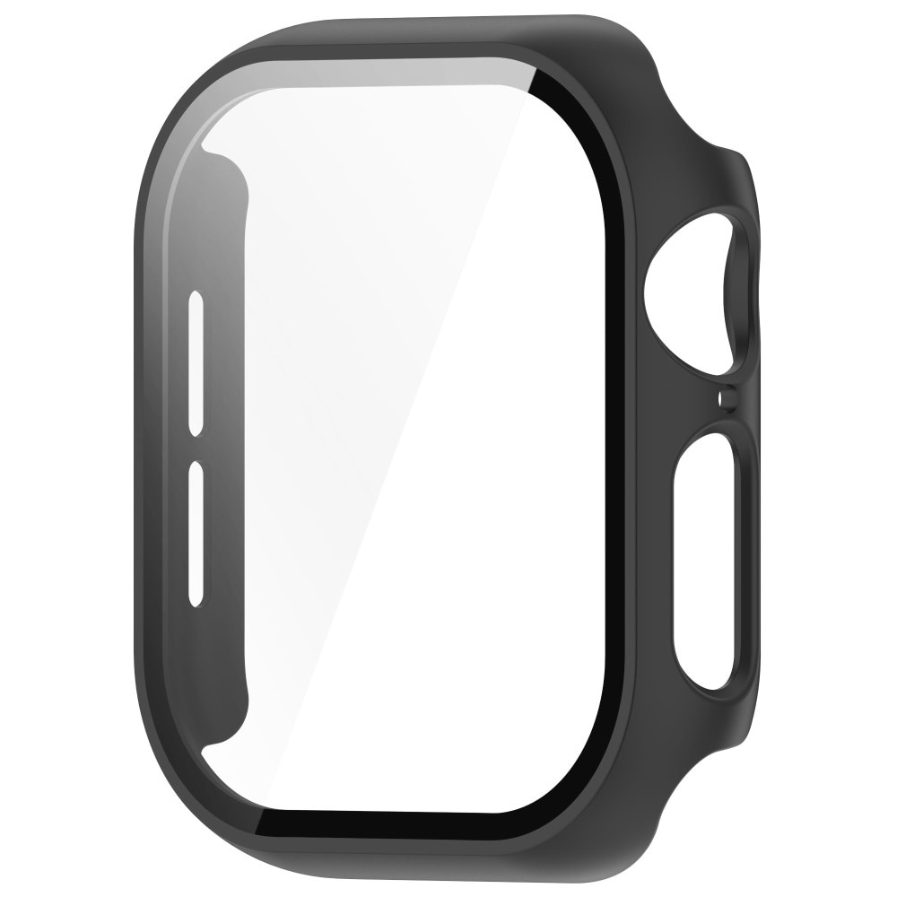 Apple Watch Series 10 42mm Heltäckande skal med inbyggt skärmskydd, Svart