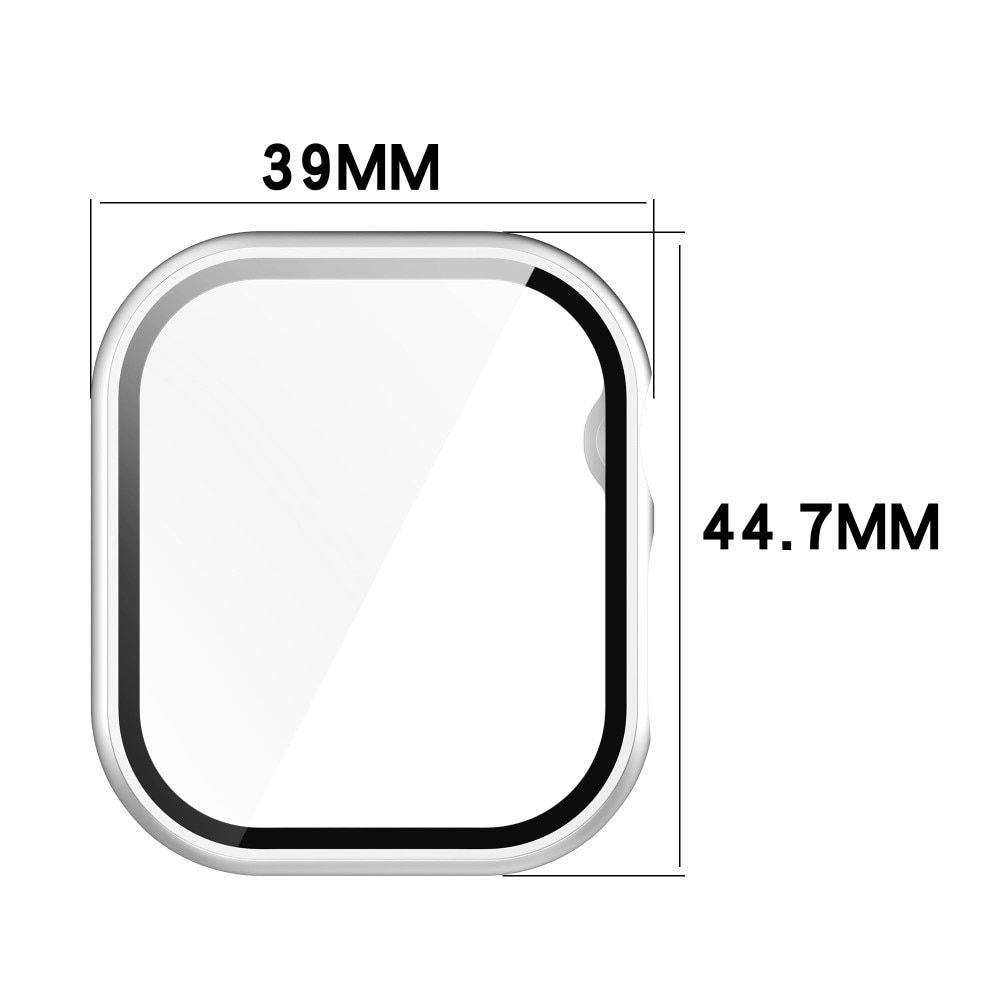 Apple Watch Series 10 42mm Heltäckande skal med inbyggt skärmskydd, svart