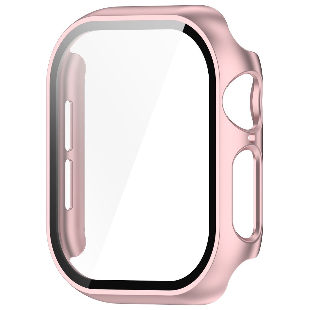 Apple Watch Series 10 42mm Heltäckande skal med inbyggt skärmskydd, rosa