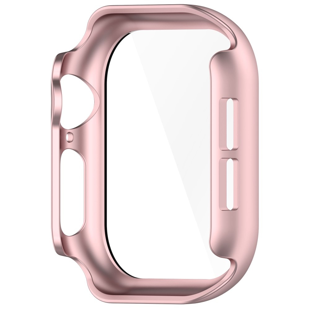 Apple Watch Series 10 42mm Heltäckande skal med inbyggt skärmskydd, rosa