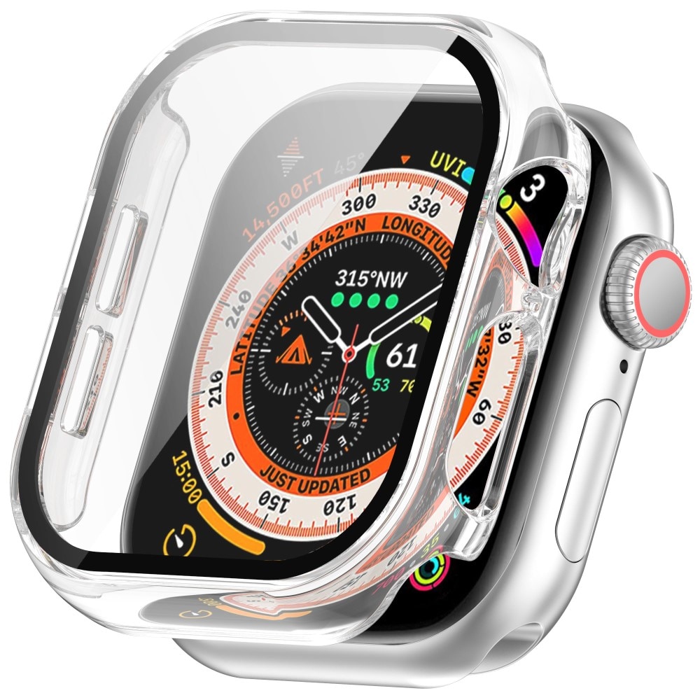 Apple Watch Series 10 42mm Heltäckande skal med inbyggt skärmskydd, transparent