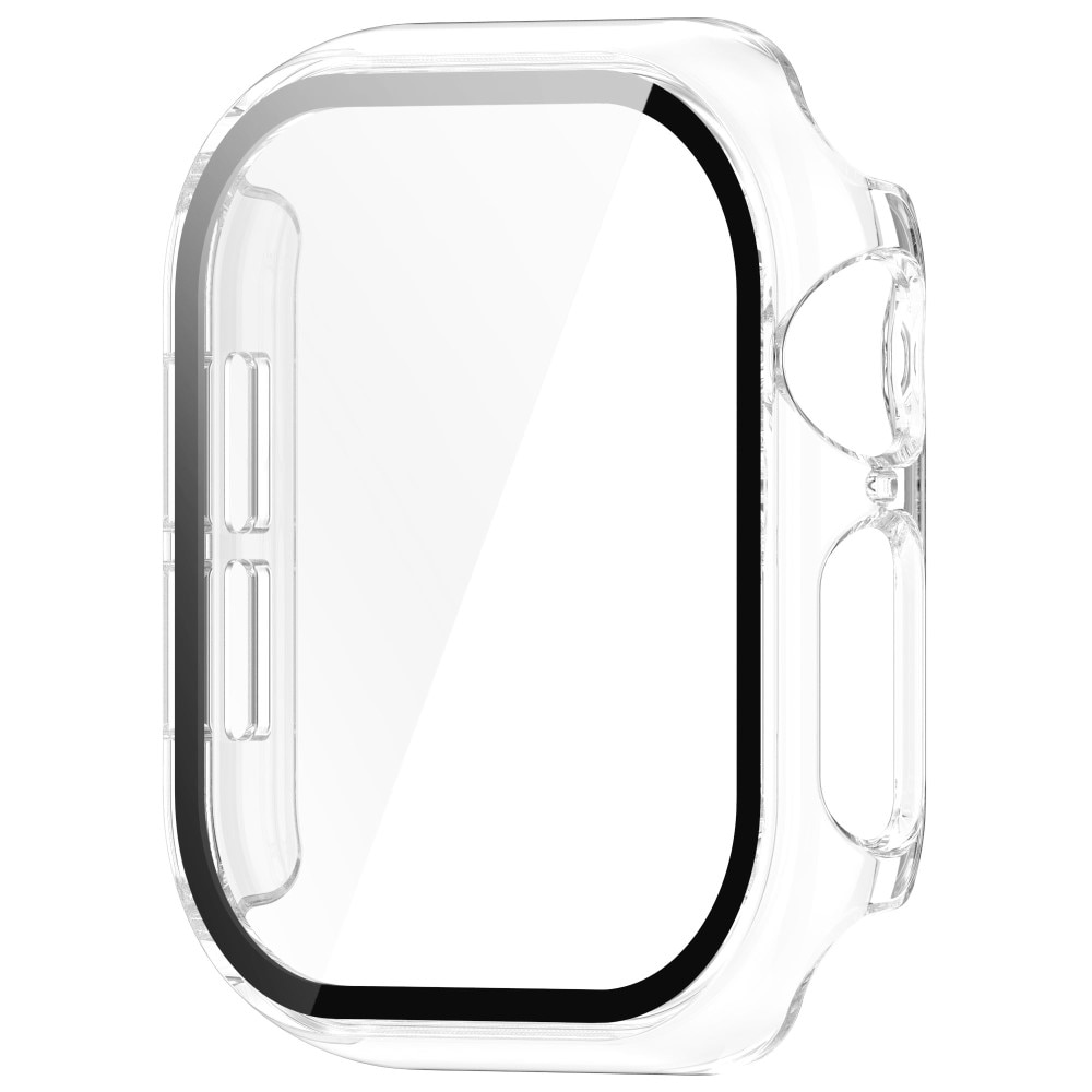 Apple Watch Series 10 42mm Heltäckande skal med inbyggt skärmskydd, transparent