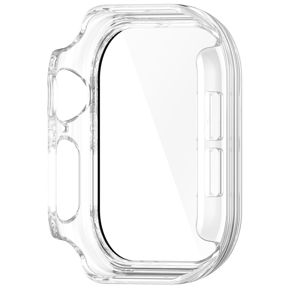 Apple Watch Series 10 42mm Heltäckande skal med inbyggt skärmskydd, transparent