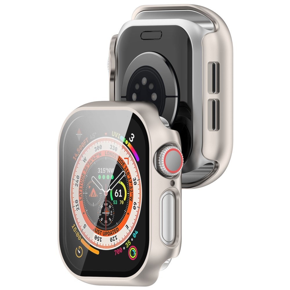 Apple Watch Series 10 42mm Heltäckande skal med inbyggt skärmskydd, Guld