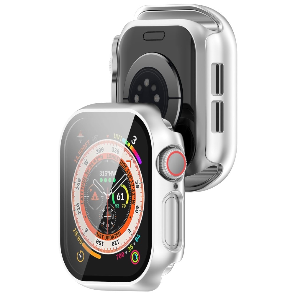 Apple Watch Series 10 42mm Heltäckande skal med inbyggt skärmskydd, silver