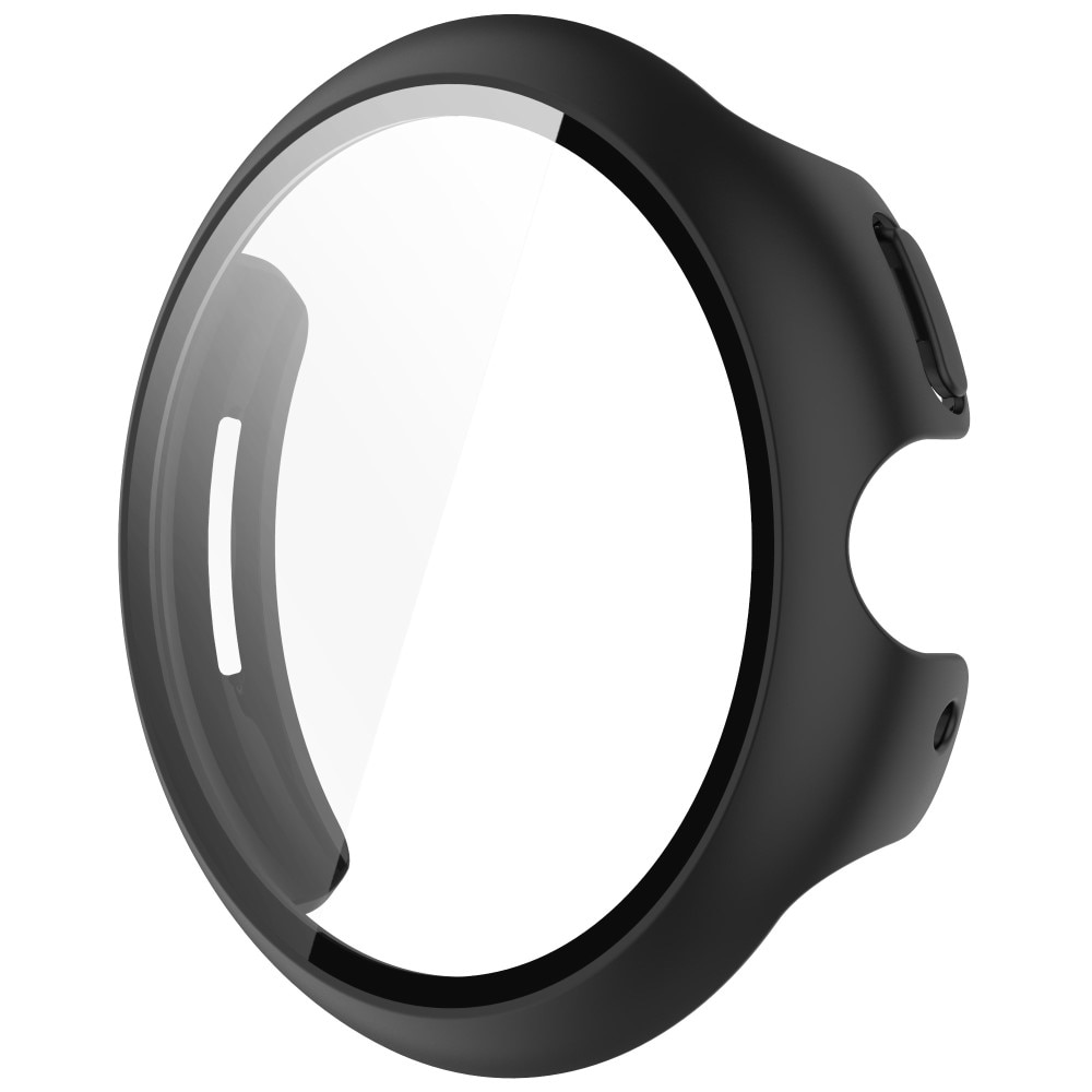 Google Pixel Watch 3 XL 45mm Heltäckande skal med inbyggt skärmskydd, Svart