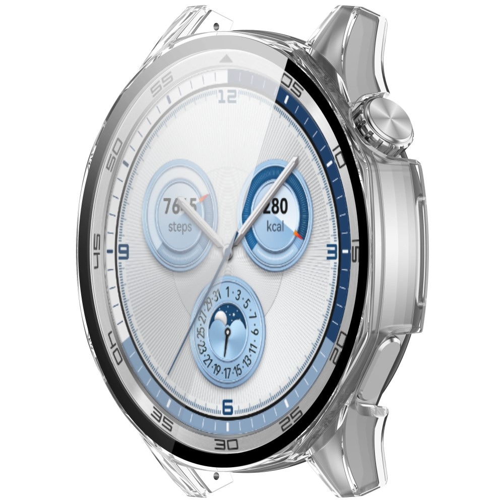 Huawei Watch GT 5 46mm Heltäckande skal med inbyggt skärmskydd, transparent