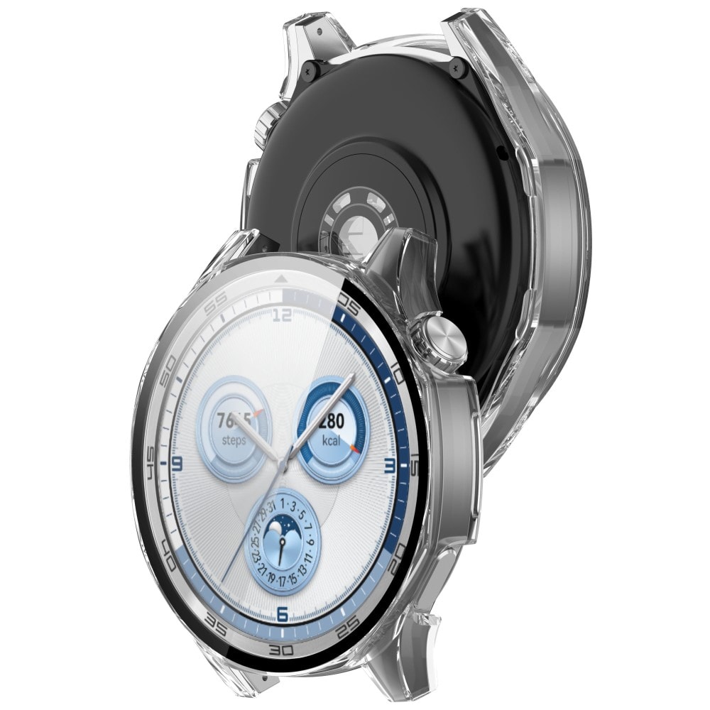 Huawei Watch GT 5 46mm Heltäckande skal med inbyggt skärmskydd, transparent