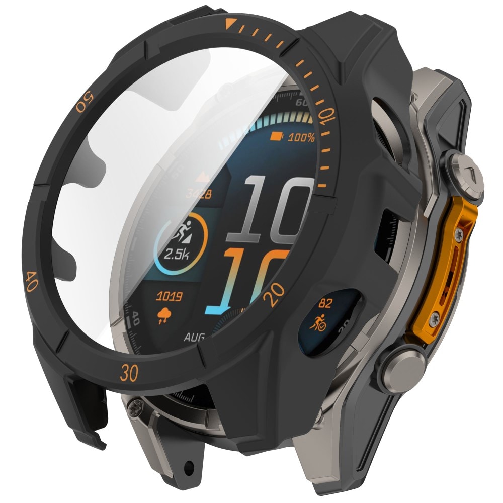 Garmin Fenix 8 43mm Heltäckande skal med inbyggt skärmskydd, svart