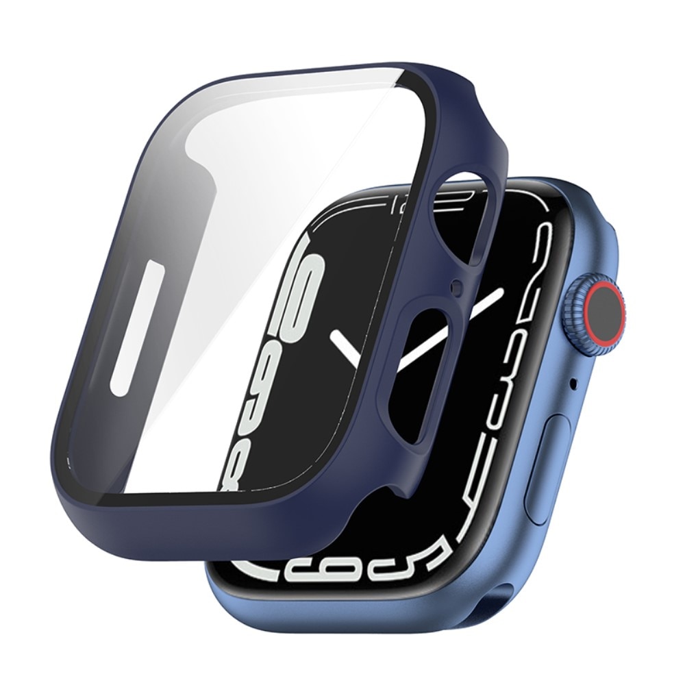 Apple Watch 45mm Series 8 Heltäckande skal med inbyggt skärmskydd, blå