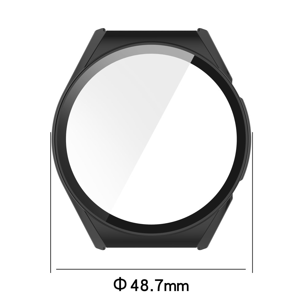 Xiaomi Watch S1 Heltäckande skal med inbyggt skärmskydd, Genomskinlig