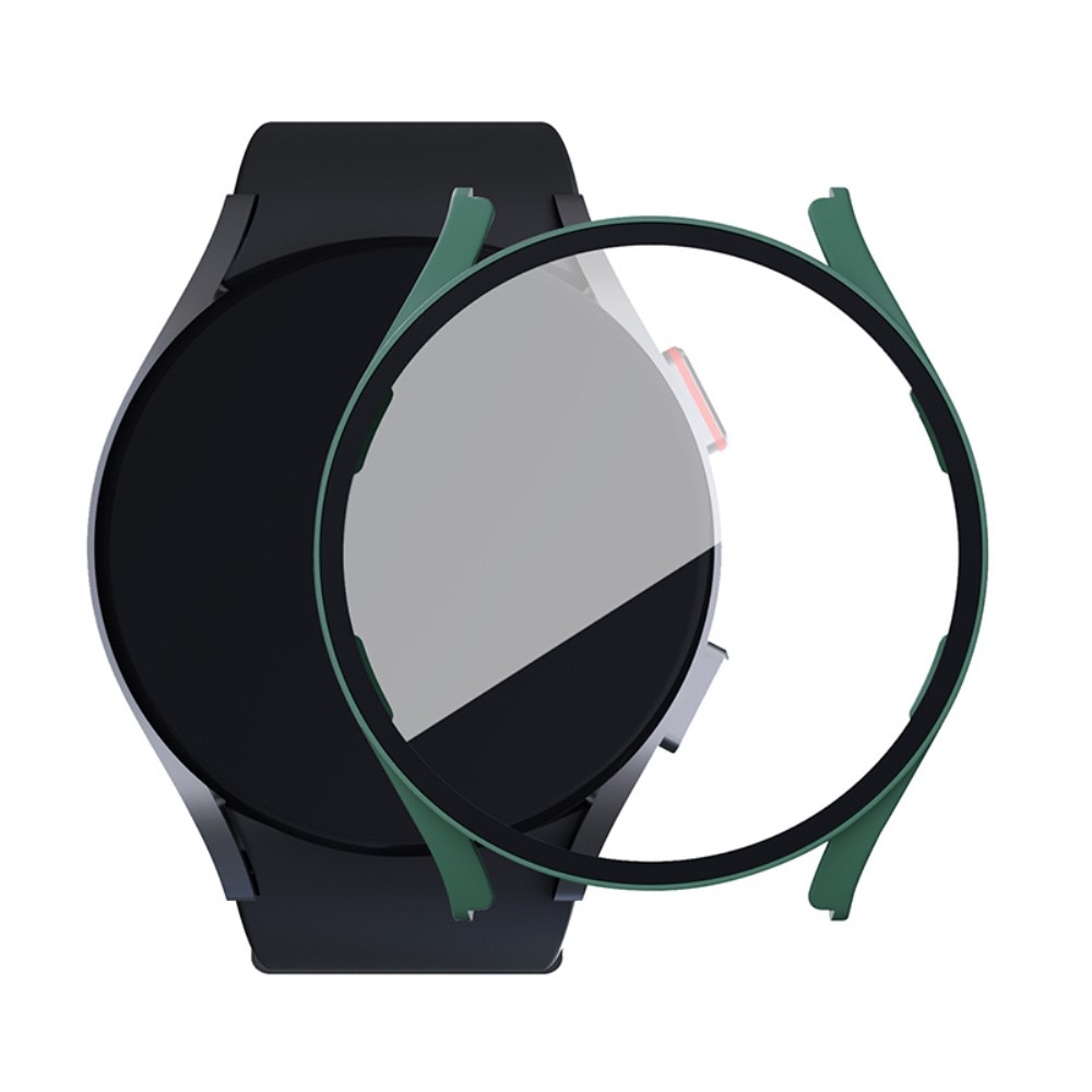 Samsung Galaxy Watch 4/5 44mm Heltäckande skal med inbyggt skärmskydd, grön