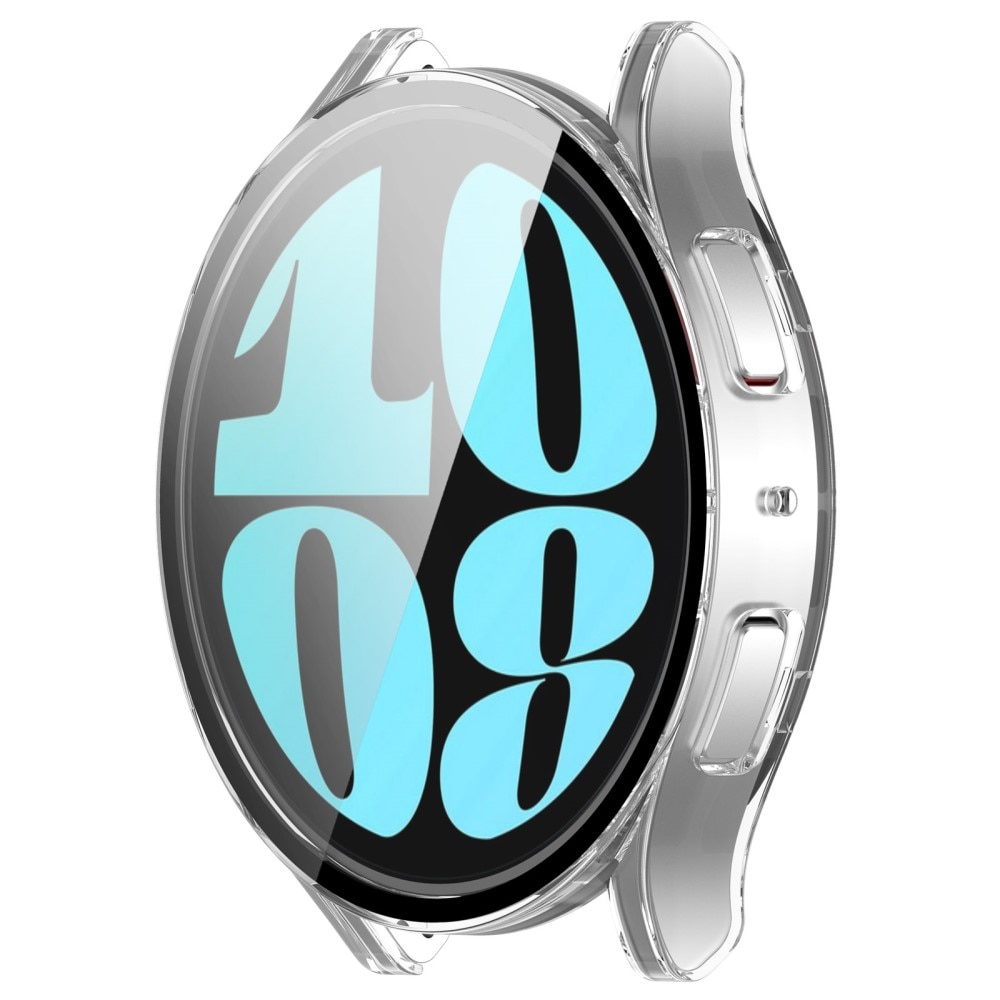 Samsung Galaxy Watch 7 44mm Heltäckande skal med inbyggt skärmskydd, transparent