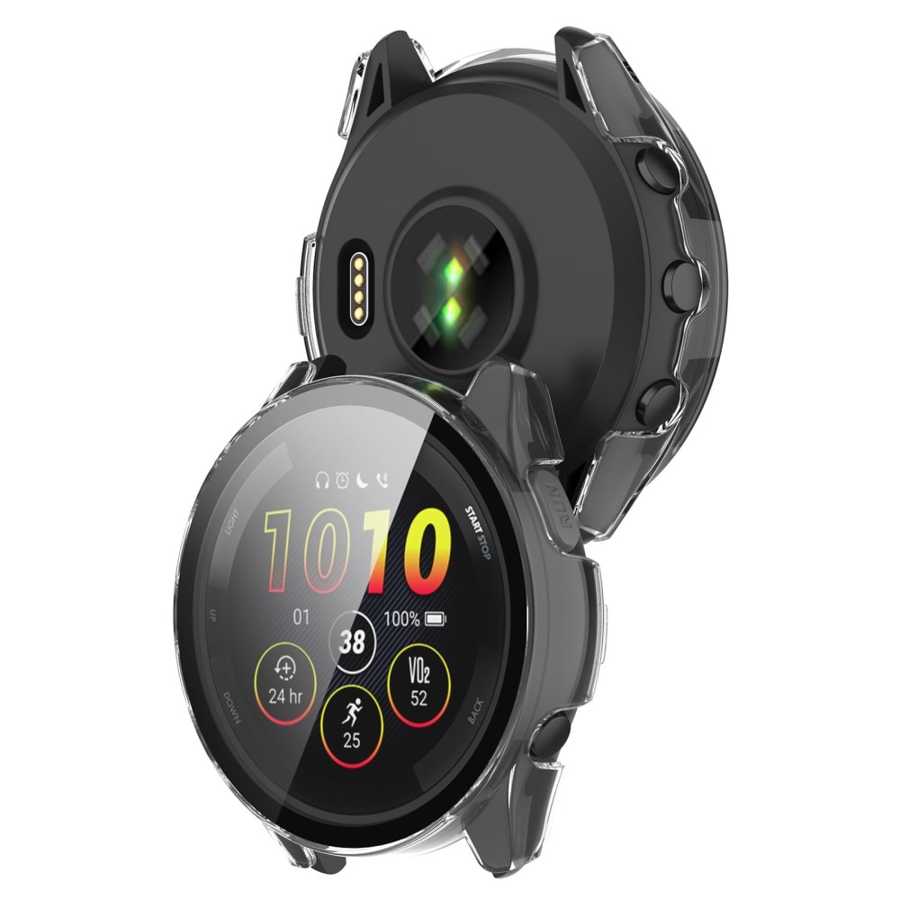 Garmin Forerunner 165 Heltäckande skal med inbyggt skärmskydd, transparent