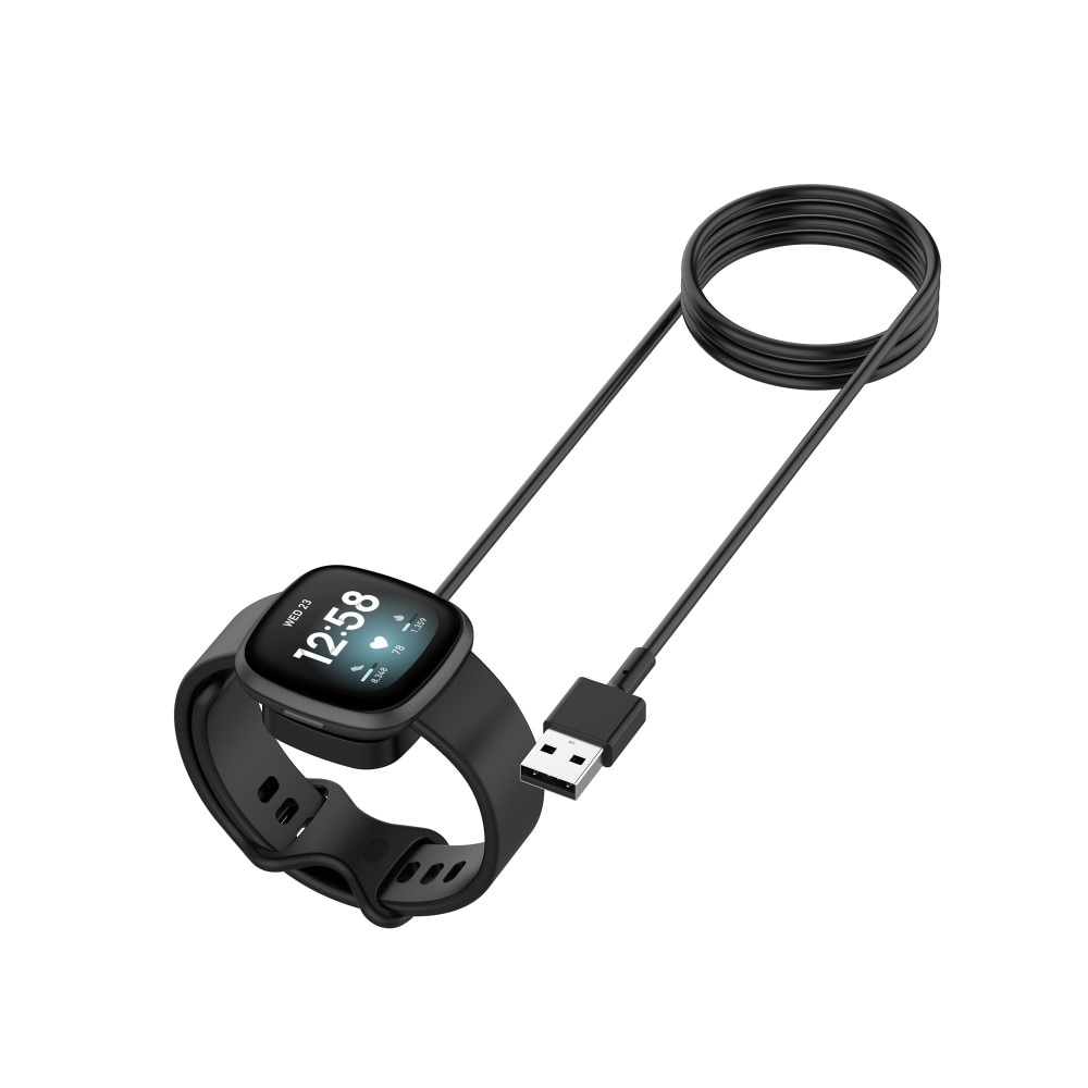 Fitbit  Magnetisk laddningskabel 1m, Svart