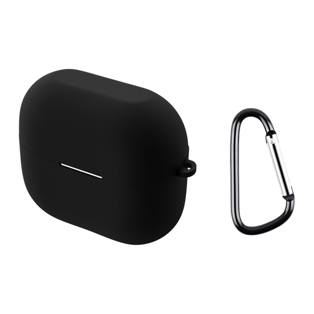 Samsung Galaxy Buds 3 Pro Silikonskal + karbinhake, svart