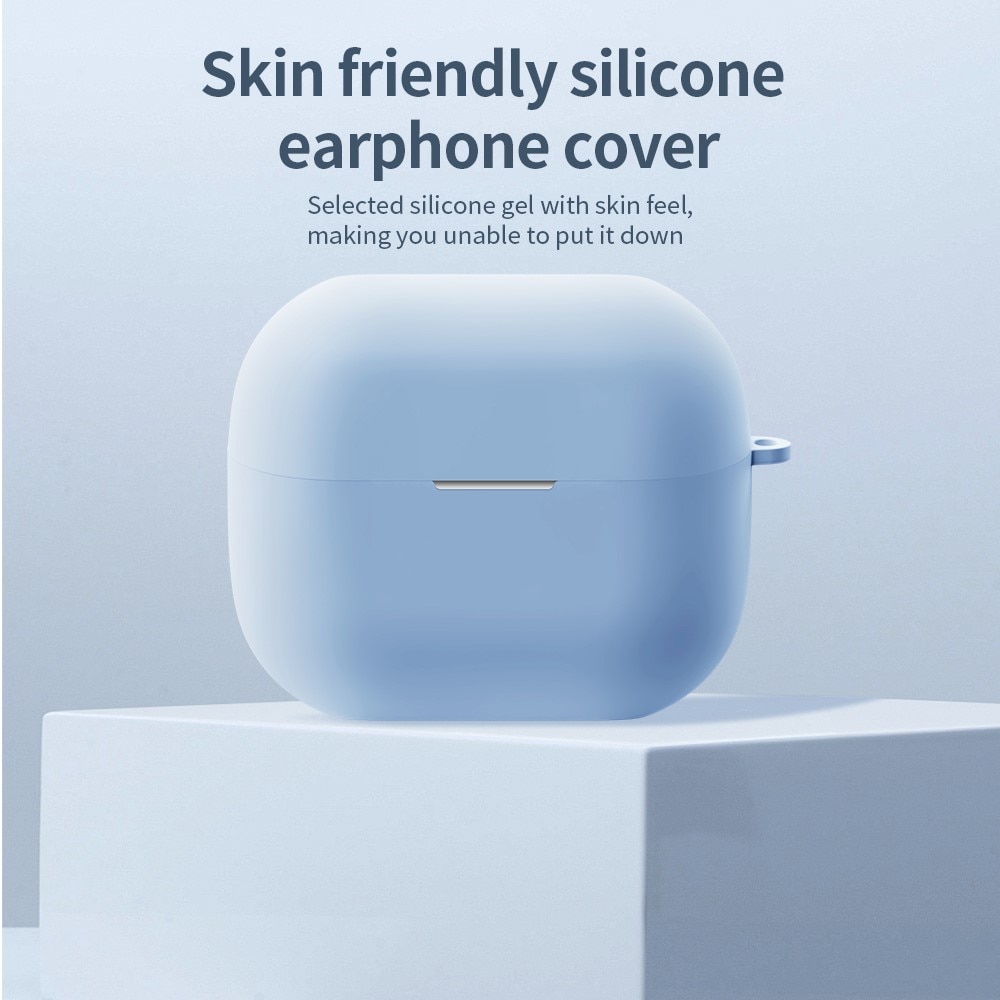 Samsung Galaxy Buds 3 Silikonskal + karbinhake, svart