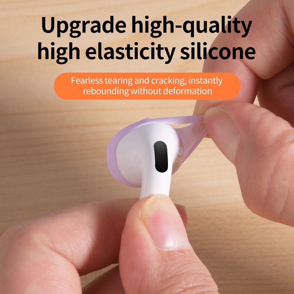 Apple AirPods 4 Ear Pads i silikon, vit