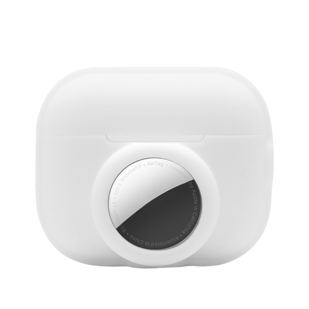 Apple AirPods Pro 2 Silikonskal med AirTag-hållare, vit