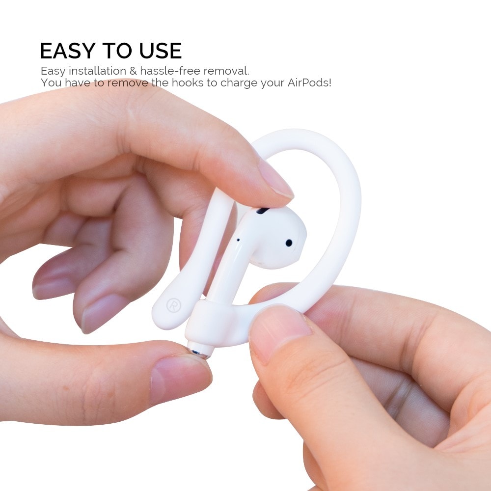 Apple AirPods Pro 2 Magnetiska Ear Hooks, vit