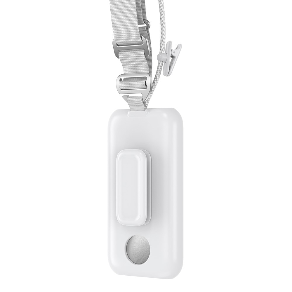 Apple Vision Pro Battery Skyddsskal med axelrem och klämma, vit