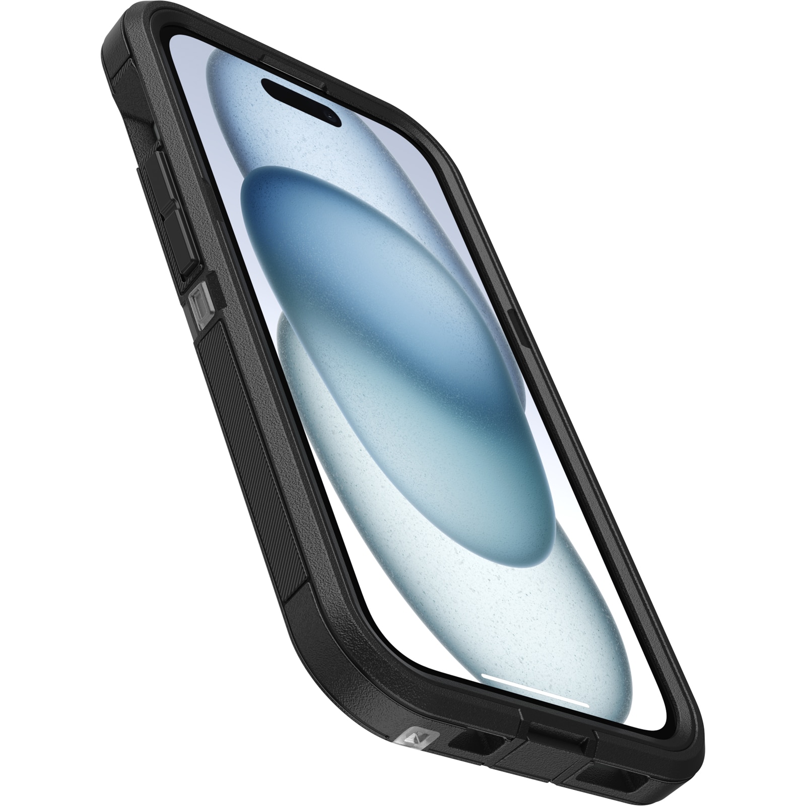 iPhone 15 Defender XT Riktigt stöttåligt MagSafe-skal, genomskinlig/svart