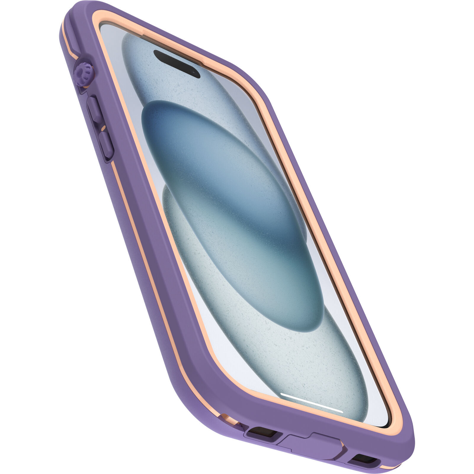 iPhone 15 FRE Mobilskal med MagSafe och Maximalt skydd, lila
