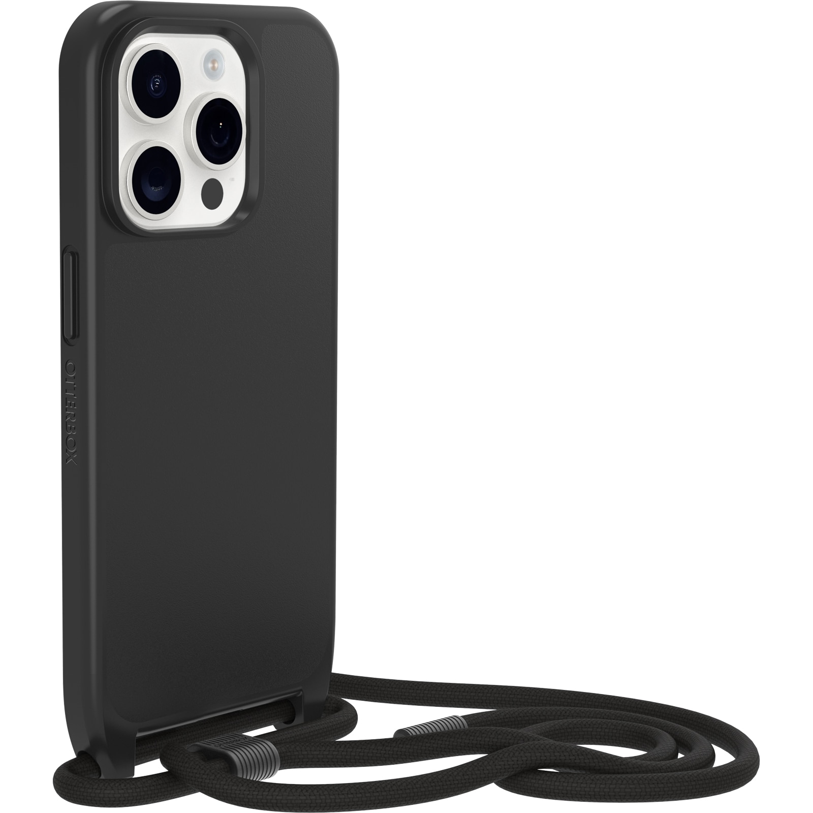 iPhone 15 Pro MagSafe-skal med halsband React Necklace, svart