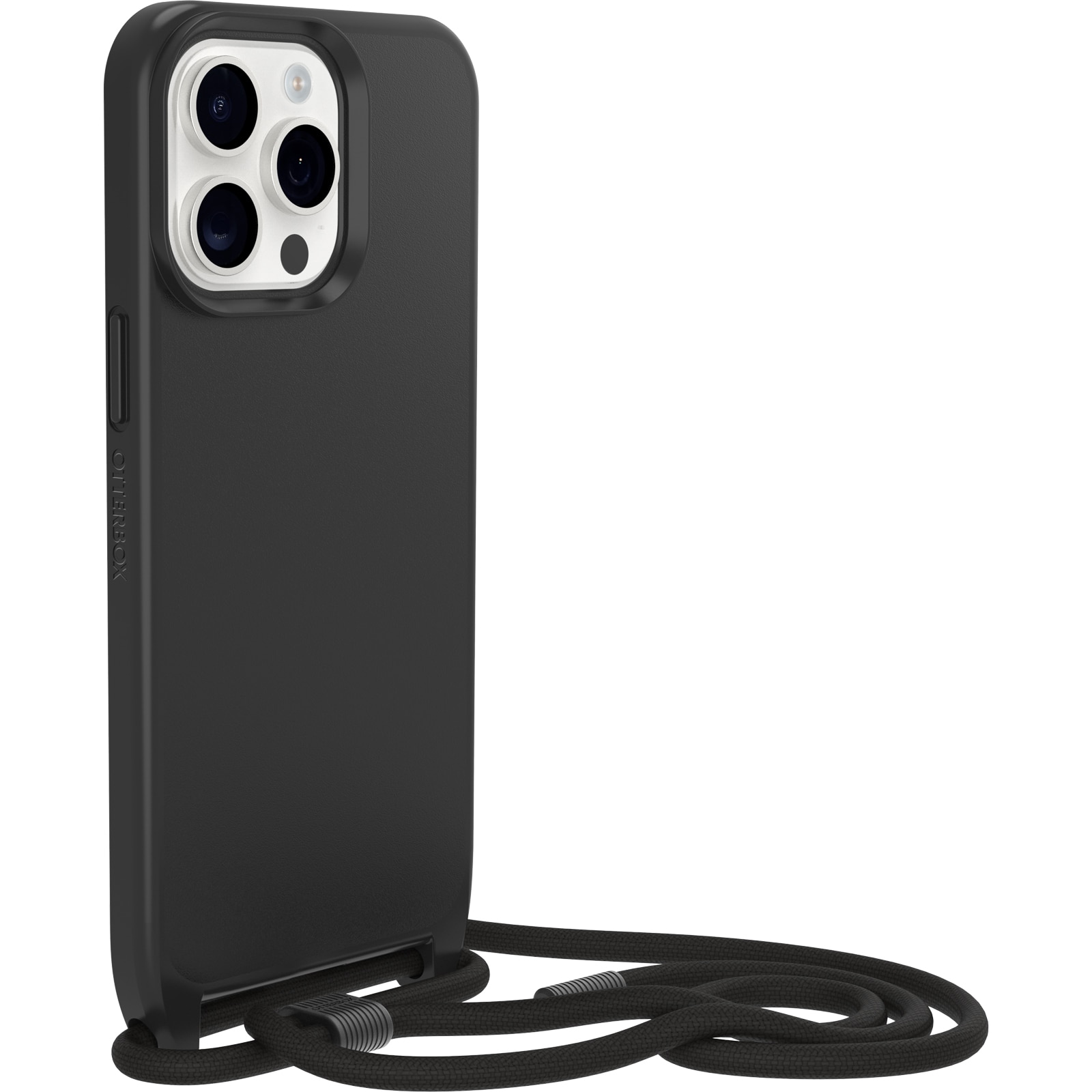 iPhone 15 Pro Max MagSafe-skal med halsband React Necklace, svart