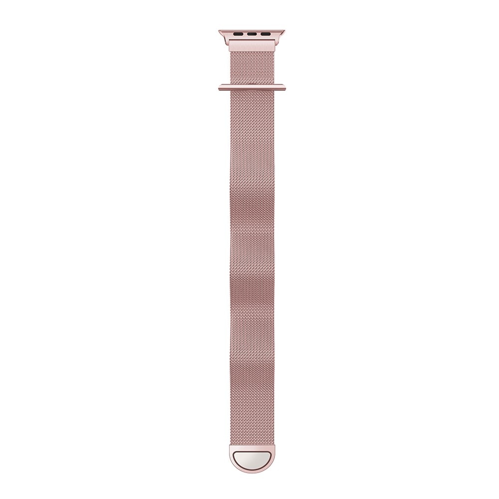 Apple Watch SE 40mm Armband Milanese Loop, rosa guld