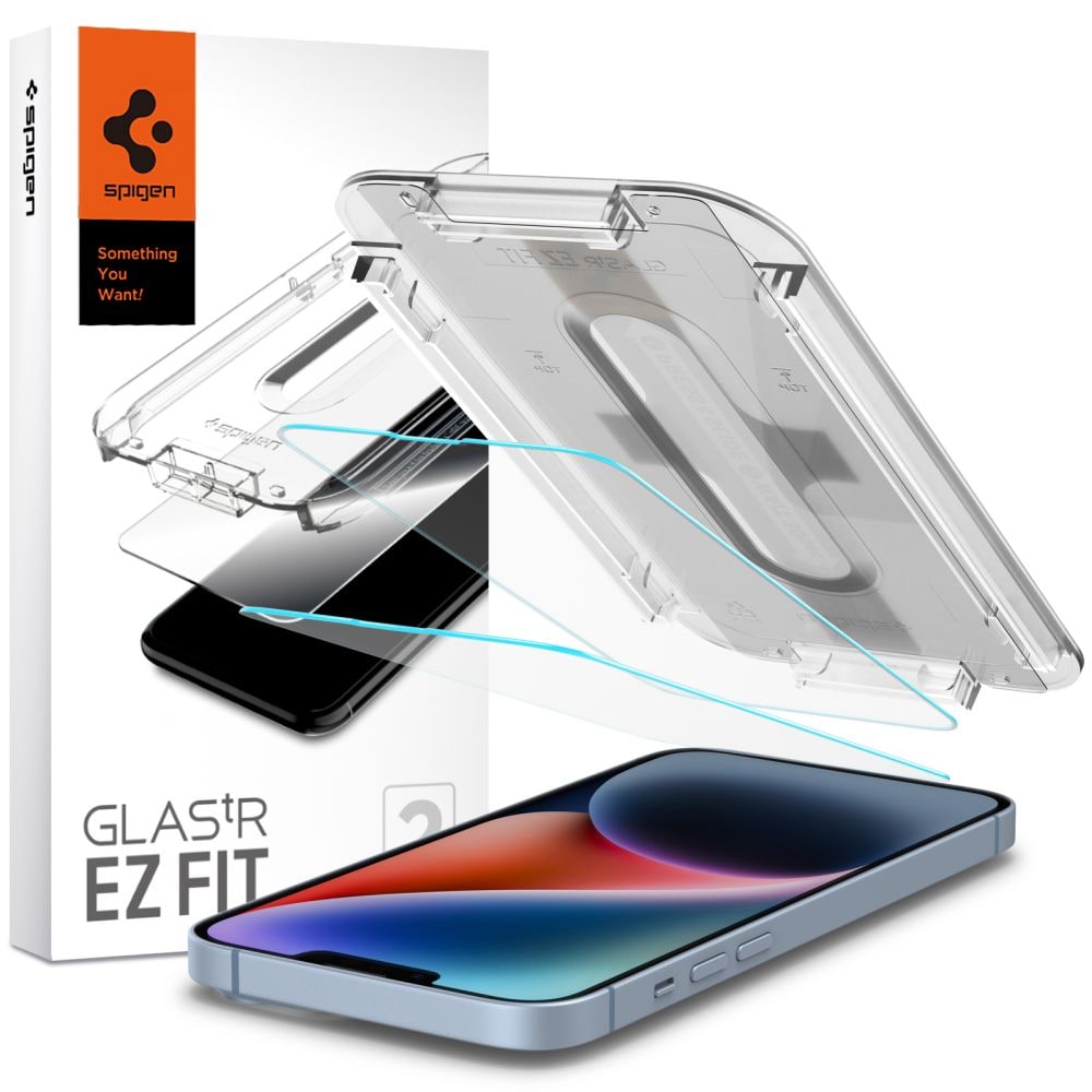 iPhone 13 Pro Skärmskydd med installationsram (2-pack) GLAS.tR EZ Fit