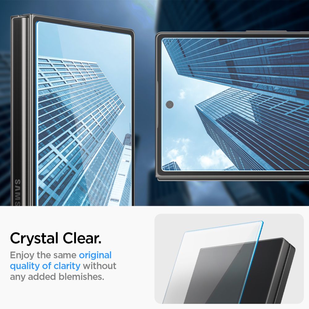 Galaxy Z Fold 6 Ytterskärmskydd med installationsram (2-pack) GLAS.tR EZ Fit