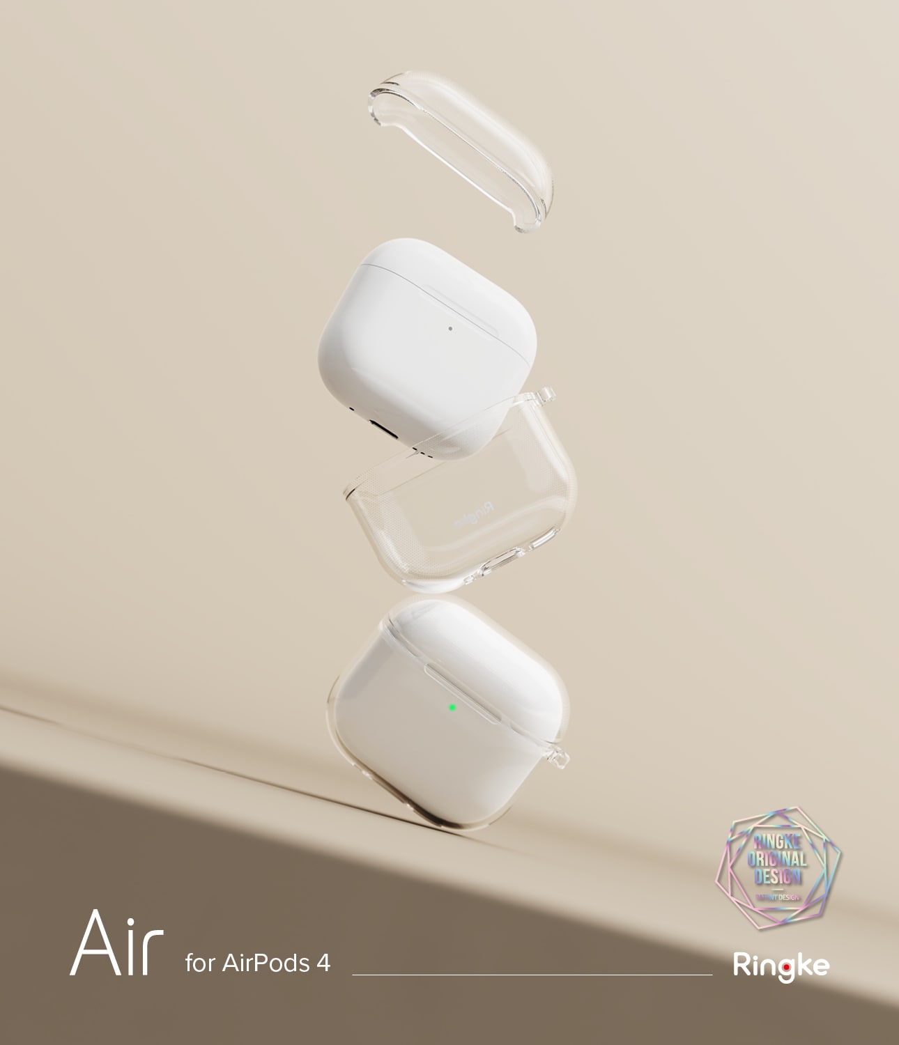 Apple AirPods 4 Air Skal, Clear