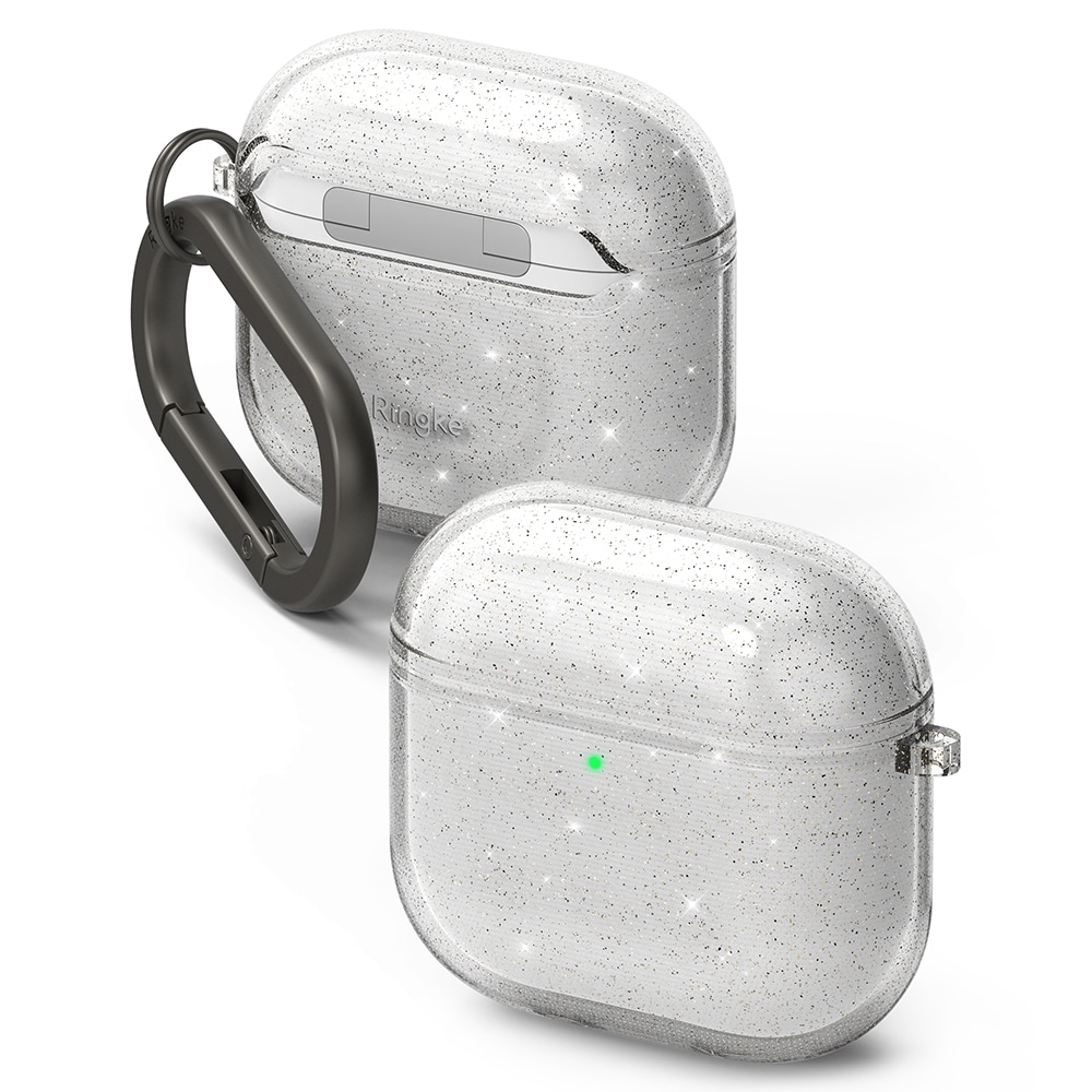 Apple AirPods 4 Air Skal, Glitter Clear