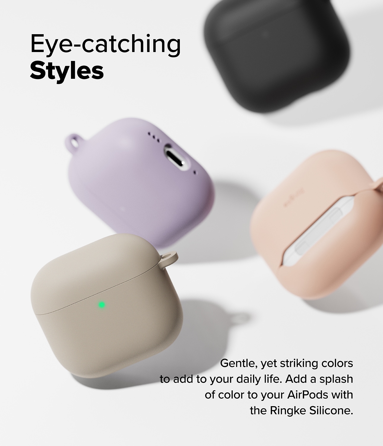 Apple AirPods 4 Silikonskal, Light Purple