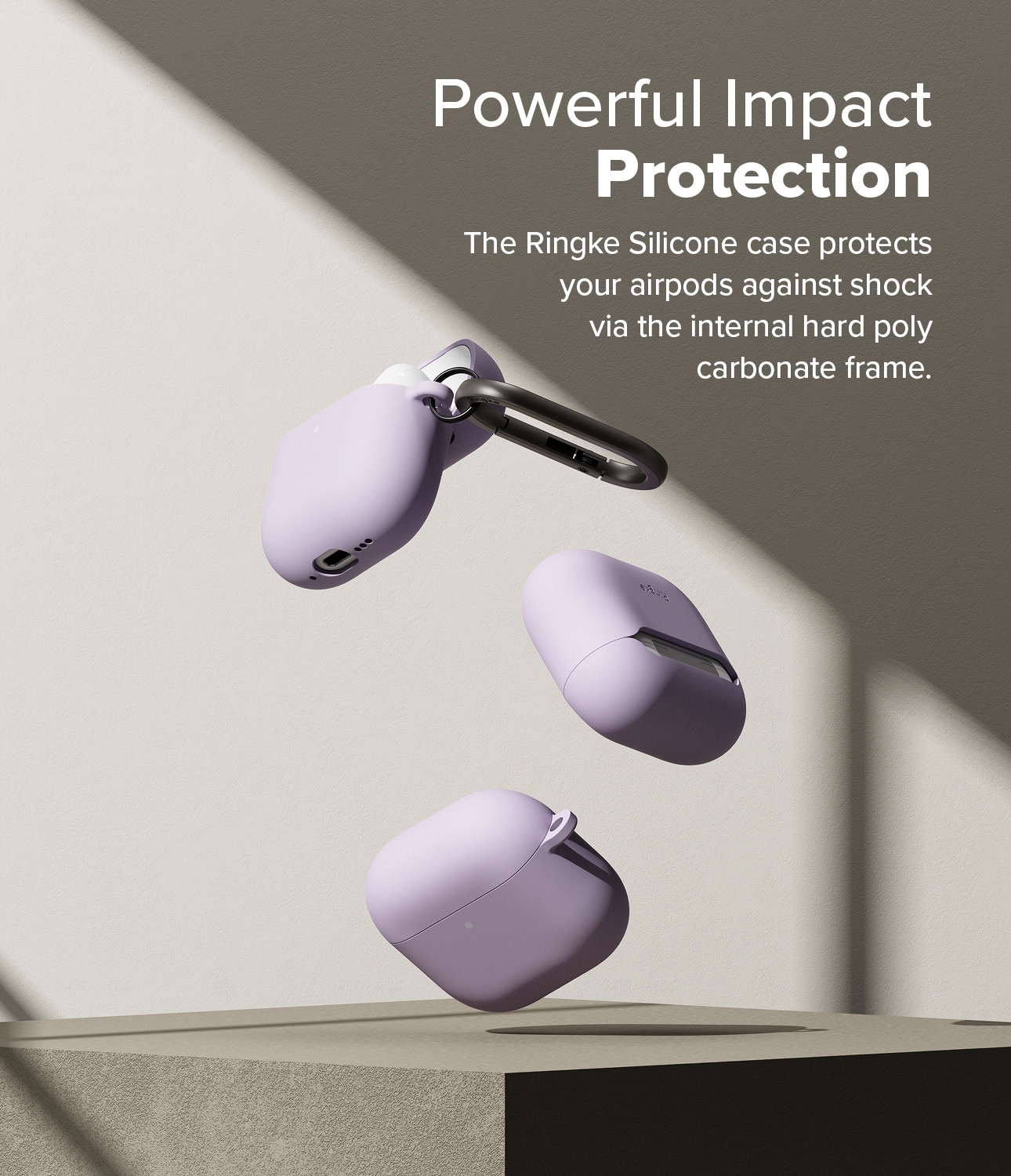 Apple AirPods 4 Silikonskal, Light Purple