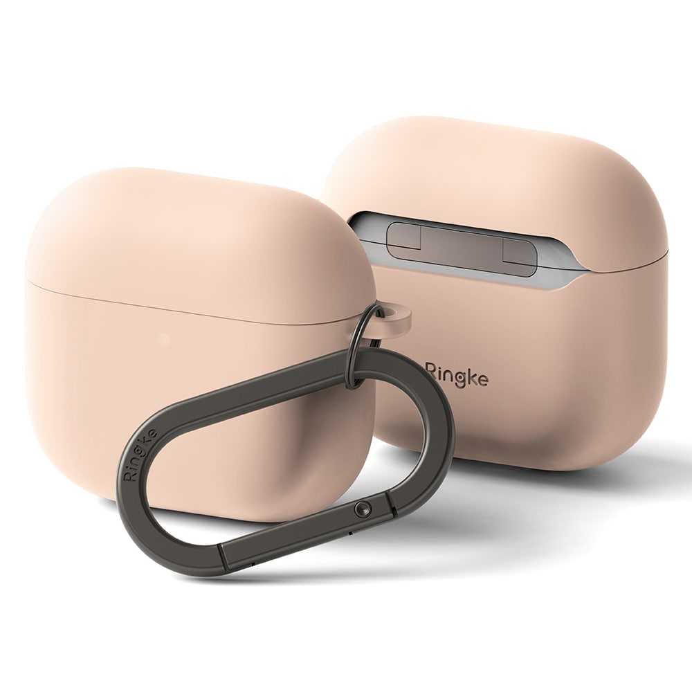 Apple AirPods 4 Silikonskal, Pink Sand