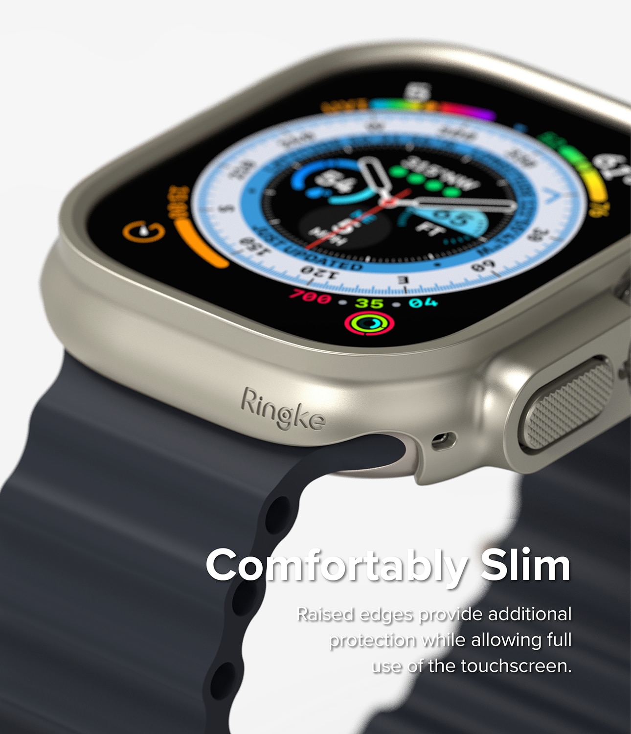 Apple Watch Ultra 49mm Tunt skal (2-pack), titangrå & genomskinlig