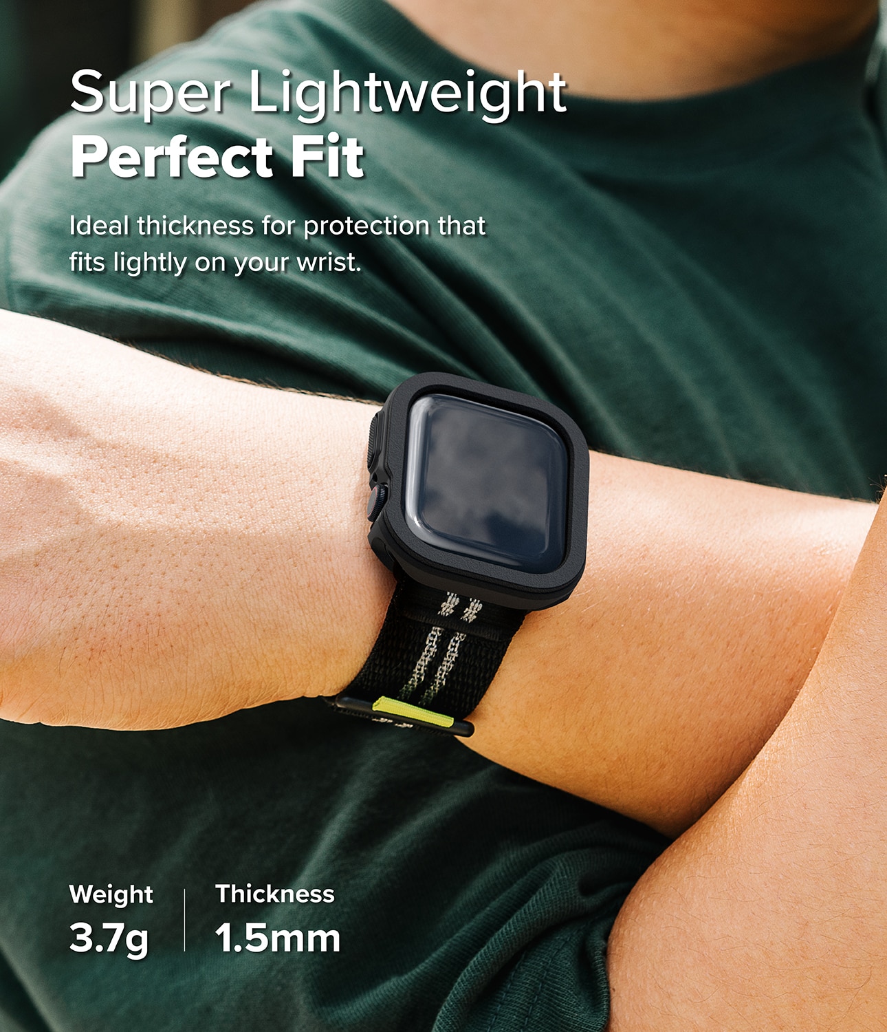 Apple Watch Series 10 42mm Air Sports skal, svart